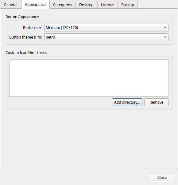 Preferences — Button Appearance