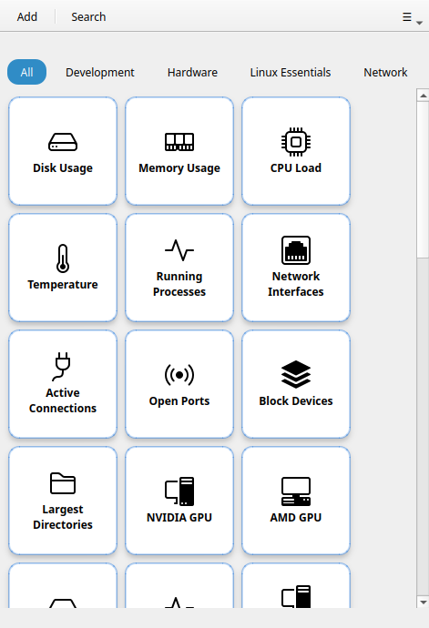 RemoteX main window with default buttons