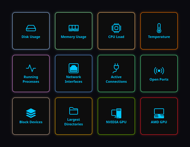 Commandeck button grid in the Neon theme